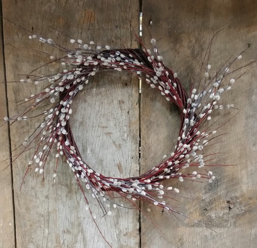 pussy willow wreath